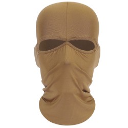 SWAT Balaclava Hood 2 Hole Head Face Mask Protector Tan