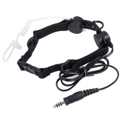 Z Tactical Tactical Throat Mic Headset Black Color - Z033