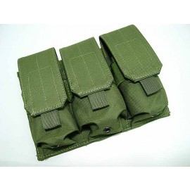 Airsoft Molle Triple Magazine Pouch OD