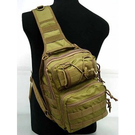 Tactical Utility Gear Shoulder Sling Bag Coyote Brown M