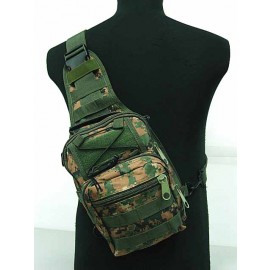 Tactical Utility Gear Shoulder Sling Bag Digital Camo Woodland S