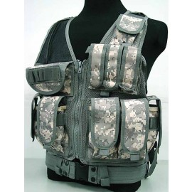 Deluxe Airsoft Tactical Combat Mesh Vest Digital ACU Camo