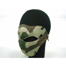 Modular Half Face Protector Mouth Mask Camo Woodland