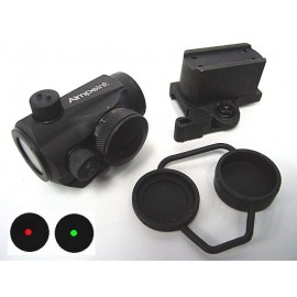 1x24 Micro T-1 Red/Green Dot Sight Scope w/QD High Mount