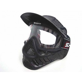 Full Face Airsoft Paintball Goggle Clear Lens Mask BK Type B