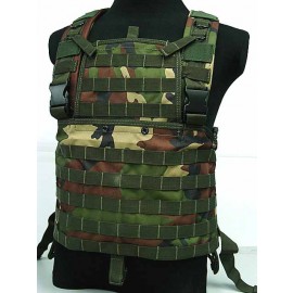 Molle Chest Rig Platform Carrier Vest Camo Woodland