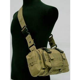 Molle Utility Shoulder Waist Pouch Bag Coyote Brown