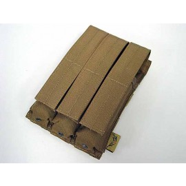 Flyye 1000D Molle Triple MP5 Magazine Pouch Coyote Brown