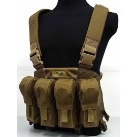 Flyye 1000D Tactical LBT AK Magazine Chest Rig Vest Coyote Brown