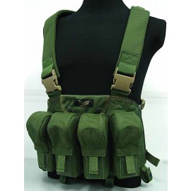 Flyye 1000D Tactical LBT AK Magazine Chest Rig Vest OD