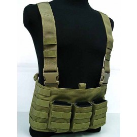 Flyye 1000D Molle LAW ENF Magazine Chest Rig Vest Khaki