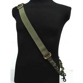 Flyye 1000D Elastic Bungee Hook CQB Rifle Sling Ranger Green