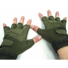 Special Operation Tactical Half Finger Assault Gloves OD