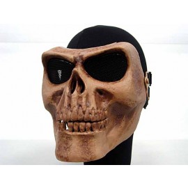 Airsoft Skull Skeleton Full Face Protector Mask Brown