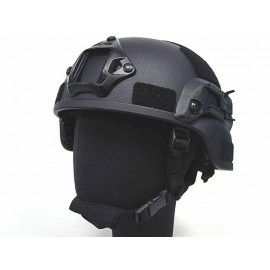 MICH TC-2000 ACH Helmet with NVG Mount & Side Rail Black
