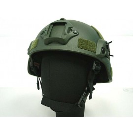 MICH TC-2000 ACH Helmet with NVG Mount & Side Rail OD