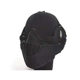 Stalker Type Half Face Metal Mesh Raider Mask Ver. 2 Black