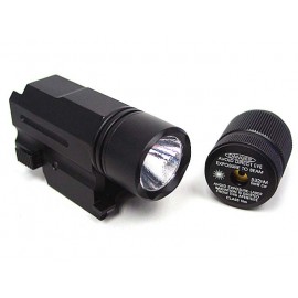 Tactical Pistol CREE LED Flashlight & Red Laser Combo Set