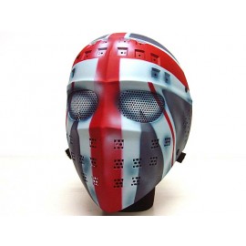 Full Face Hockey Type Airsoft Mesh Goggle Mask UK Flag
