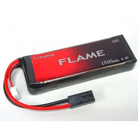 Flame 9.9V 1500mAh 15C LiFePO4 LFP Battery