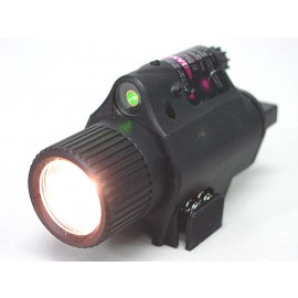 OP M6 65Lm Xenon Tactical Flashlight & Green Laser Sight Black