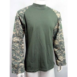 Tactical Long Sleeve Combat Shirt Digital ACU Camo