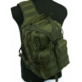 Tactical Utility Gear Sling Bag Backpack OD L