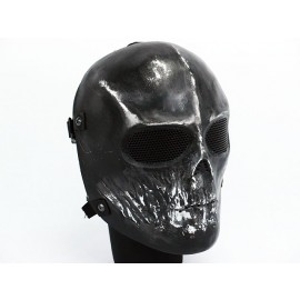 Full Face Ghost Recon Airsoft Mesh Goggle Skull Mask Black