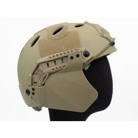 Up-Armor Side Cover for Fast Helmet Rail Tan