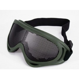 Airsoft UV-X400 No Fog Metal Mesh Tactical Goggle OD