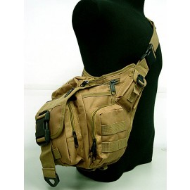 Tactical Utility Shoulder Pack Carrier Bag Coyote Brown