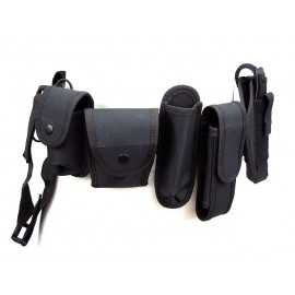 Modular Pouch Holder Police Security Duty Belt w/ Holster #B