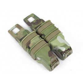 Molle FastMag Magazine Clip Set for Pistol/MP5 Multi Camo