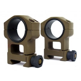 Spartan Doctine 25mm/30mm High QD Scope Ring Mount Tan