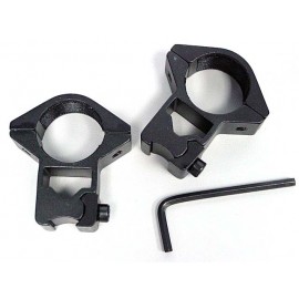 1"25mm High Scope/Flashlight Ring Mount for 11mm Rail