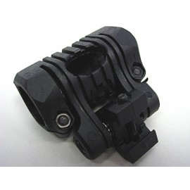 Element 1\"/25mm 5 Position Flashlight Laser 20mm Rail Mount BK