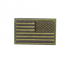 US United States USA Reverse Flag Velcro Patch OD Olive Drab