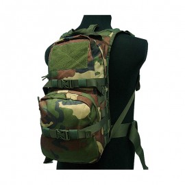 Tactical Utility Molle 3L Hydration Water Backpack Camo Woodland