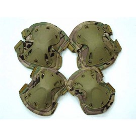 SWAT X-Cap Airsoft Paintball Knee & Elbow Pads Multi Camo