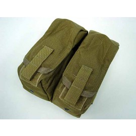 Flyye 1000D Molle Double AK Magazine Pouch Coyote Brown
