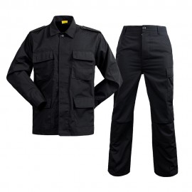 SWAT US Army Black 4 Pocket BDU Uniform Shirt Pants